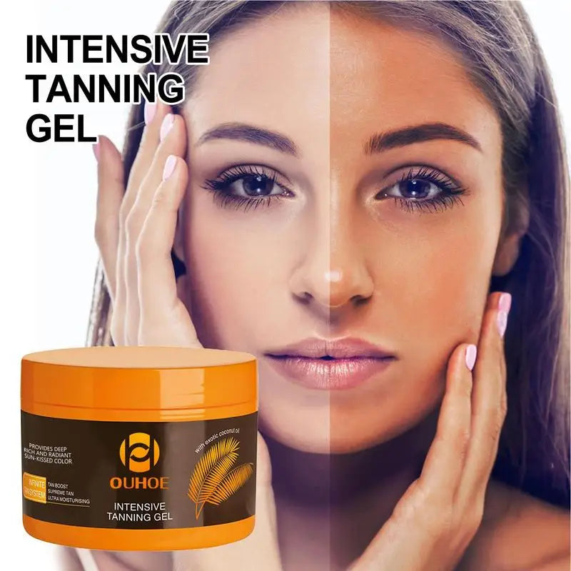 150G Intensive Tanning Gel Tanning Cream Sun Tanner Oil Self Solarium Cream Body Face Bronzer Self Tanners Lotion Cream